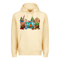 Pina Colada Camping Coffee Cups Premium Hoodie - FaDigitalArtStudio
