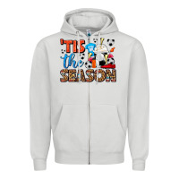 Dove Grey tis the season  soccer  frappe coffee Zipper Hoodie - FaDigitalArtStudio