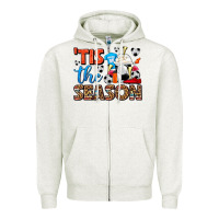 Oatmeal Heather tis the season  soccer  frappe coffee Zipper Hoodie - FaDigitalArtStudio