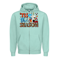 Seafoam tis the season  soccer  frappe coffee Zipper Hoodie - FaDigitalArtStudio