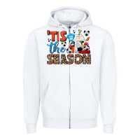 White tis the season  soccer  frappe coffee Zipper Hoodie - FaDigitalArtStudio