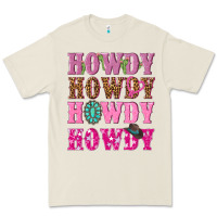 Bone pink howdy howdy howdy Premium Tee - NancyCooperArtShop