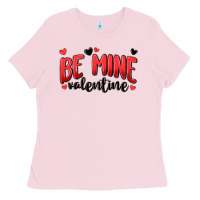 Bubblegum Pink be mine valentine Ladies Tee - MaliasSmallBusiness