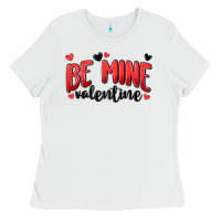 White be mine valentine Ladies Tee - MaliasSmallBusiness