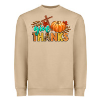 Mushroom give thanks Heavyweight Sweatshirt - CowGirlArtShop