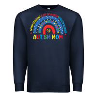 Navy often stressed a bit of a mess totally blessed aut Premium Sweatshirt - CowhideDigitalArt