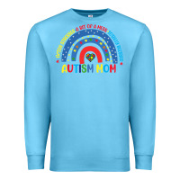 Ocean Blue often stressed a bit of a mess totally blessed aut Premium Sweatshirt - CowhideDigitalArt