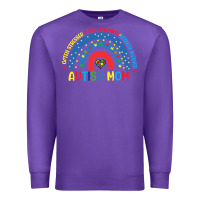 Purple often stressed a bit of a mess totally blessed aut Premium Sweatshirt - CowhideDigitalArt