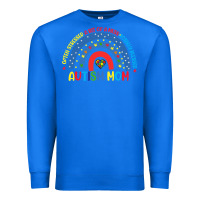 True Royal often stressed a bit of a mess totally blessed aut Premium Sweatshirt - CowhideDigitalArt