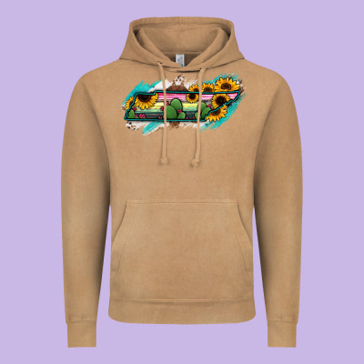 Tennessee Map Sunflower Cactus Serape Vintage Hoodie Designed By Ranaportraitstore