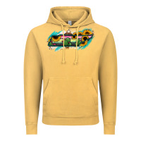 Vintage Mustard Tennessee Map Sunflower Cactus Serape Vintage Hoodie - RanaPortraitStore