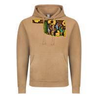 Vintage Camel Western Oklahoma Map Sunflower Pattern Vintage Hoodie - Bettercallsaul