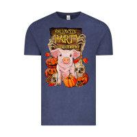 Vintage Denim halloween party pig Vintage Tee - RanaPortraitStore