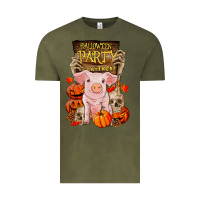 Vintage Olive halloween party pig Vintage Tee - RanaPortraitStore