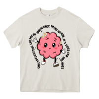Cream brain Heavy Core Tee - MaliasSmallBusiness