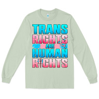 Matcha Trans rights are human rights Long Sleeve Tee - NancyCooperArtShop