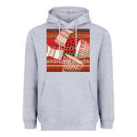 Heather Grey african drum colorful seamless pattern Heavyweight Hoodie - BundleAndBundleShop