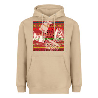Mushroom african drum colorful seamless pattern Heavyweight Hoodie - BundleAndBundleShop