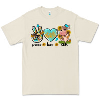 Bone peace love cute cow Premium Tee - NancyCooperArtShop