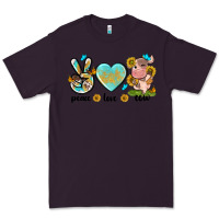 Plum peace love cute cow Premium Tee - NancyCooperArtShop
