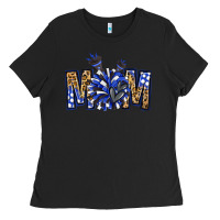 Black cheer mom Ladies Tee - NancyCooperArtShop