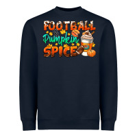Navy football pumpkin spice Heavyweight Sweatshirt - CowGirlArtShop