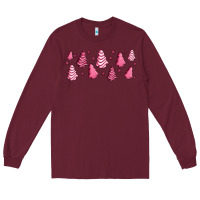 Burgundy pink christmas cakes Long Sleeve Tee - Jasminsmagicworld