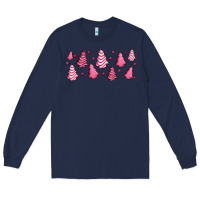 Navy pink christmas cakes Long Sleeve Tee - Jasminsmagicworld