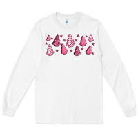 White pink christmas cakes Long Sleeve Tee - Jasminsmagicworld