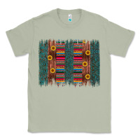 Matcha sunflower serape brush stroke Classic Tee - Artiststas