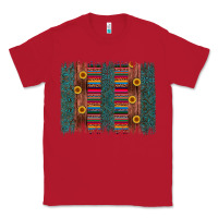 Red sunflower serape brush stroke Classic Tee - Artiststas