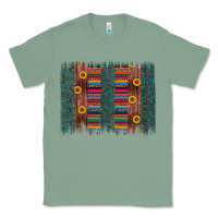 Sage sunflower serape brush stroke Classic Tee - Artiststas