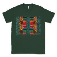Sports Green sunflower serape brush stroke Classic Tee - Artiststas