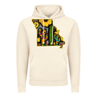 Vintage Artic Western Missouri Map Sunflower And Cactus Pattern Vintage Hoodie - Bettercallsaul