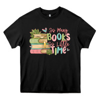 Black so many books so little time Heavy Core Tee - MaliasSmallBusiness