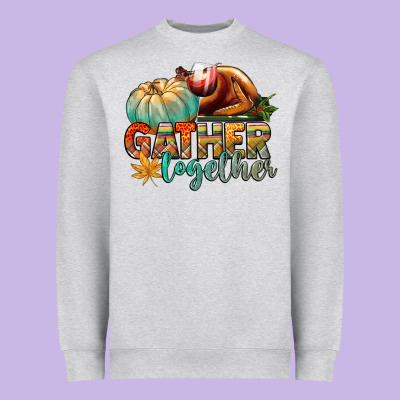 Gather Together Heavyweight Sweatshirt Designed By Cowgirlartshop