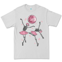 Dove Grey skeleton ballerina Premium Tee - MaliasSmallBusiness