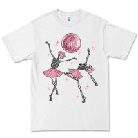 White skeleton ballerina Premium Tee - MaliasSmallBusiness