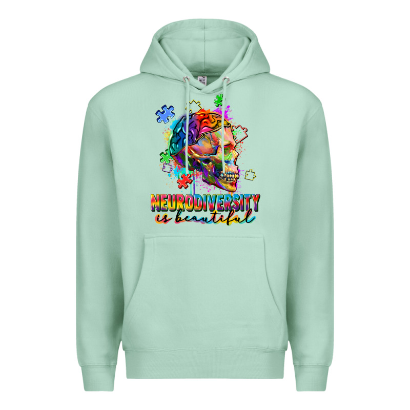 Neurodiversity Is Beautiful Premium Hoodie by FaDigitalArtStudio | Teevron