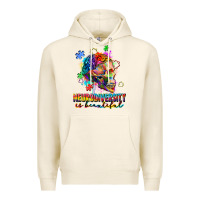 Tofu Neurodiversity is beautiful Premium Hoodie - FaDigitalArtStudio