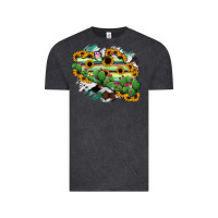 Vintage Black Guerrero Map Vintage Tee - RanaPortraitStore
