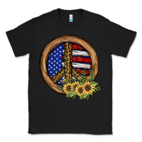 Black Peace Sign Classic Tee - JahusDesignShop