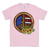 Bubblegum Pink Peace Sign Classic Tee - JahusDesignShop
