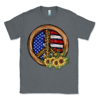 Charcoal Heather Peace Sign Classic Tee - JahusDesignShop