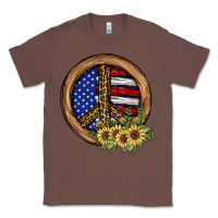 Chestnut Peace Sign Classic Tee - JahusDesignShop