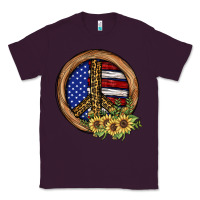 Plum Peace Sign Classic Tee - JahusDesignShop