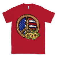 Red Peace Sign Classic Tee - JahusDesignShop
