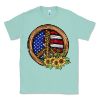 Seafoam Peace Sign Classic Tee - JahusDesignShop