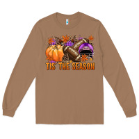 Toasted Coconut Tis' the season Football purple helmet Long Sleeve Tee - NancyCooperArtShop