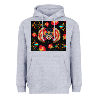 Heather Grey sugar skull tumbler Heavyweight Hoodie - BundleAndBundleShop
